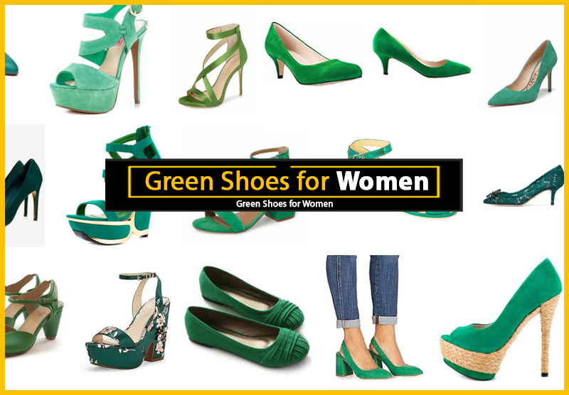 green womens shoes