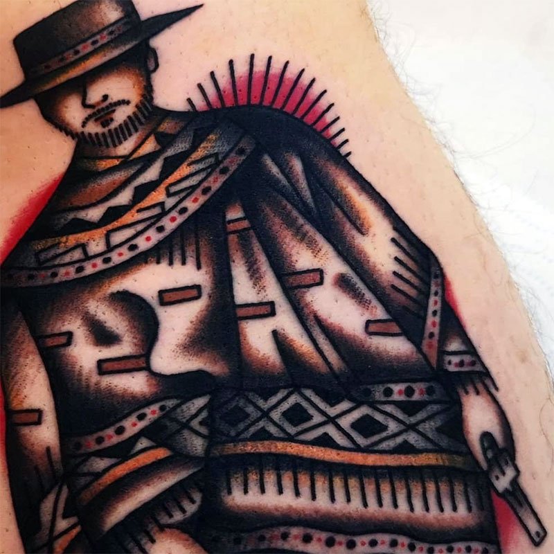 Traditional Cowboy Tattoo by krooked Ken at Black Anchor T  Flickr