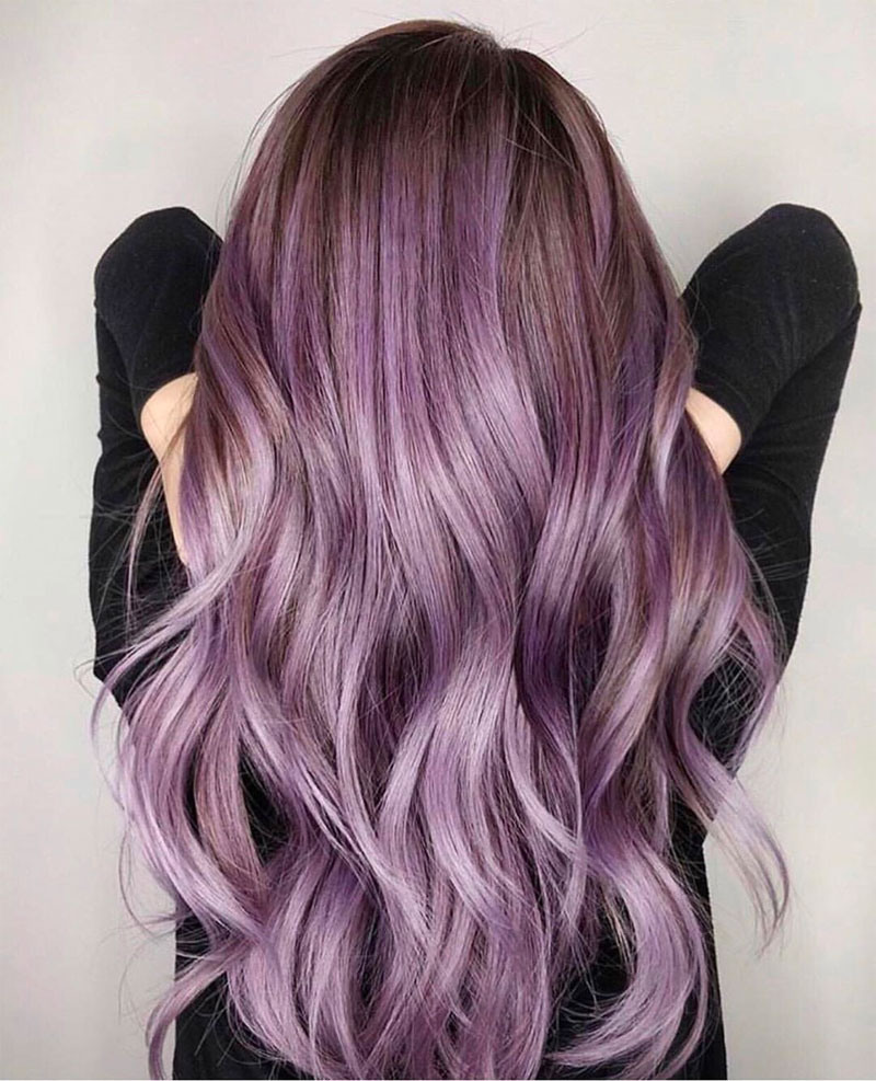 lavender hair color highlights