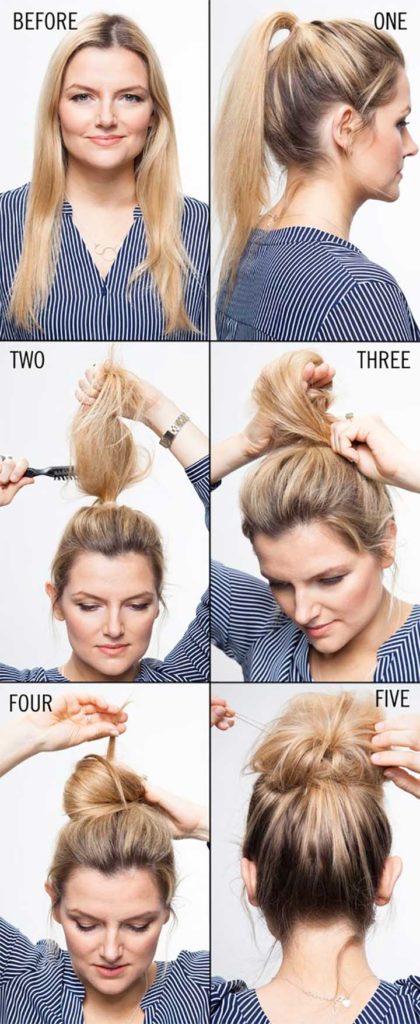 Easy Top Knot Tutorials The Fall