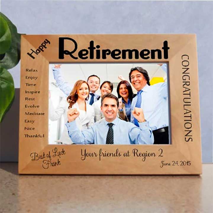 Personalized retirement frame