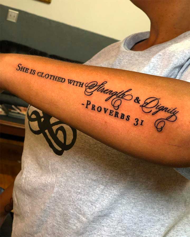 Tattoo Scriptures Quotes QuotesGram