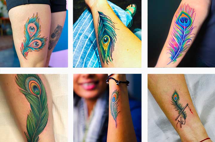 Top 109 Best Peacock Feather Tattoo Ideas  2022 Inspiration Guide  Next  Luxury  Feather tattoo colour Feather tattoos Peacock tattoo