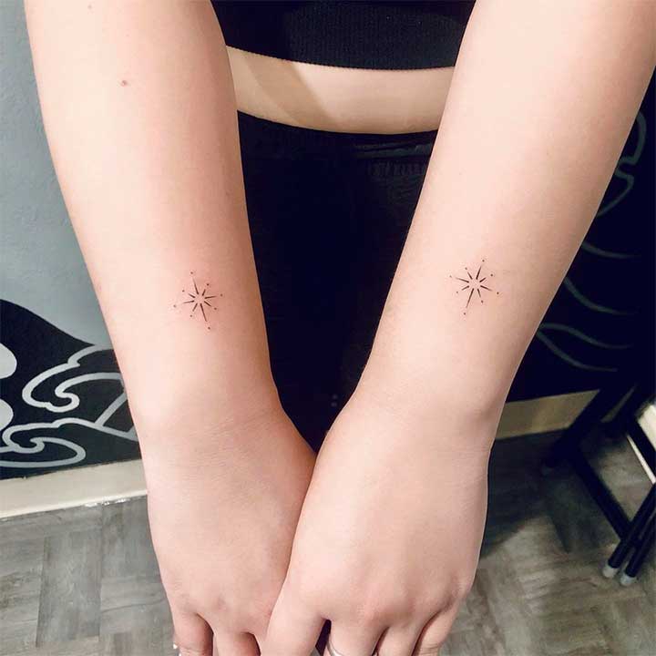 The Star Tattoo Different Variants and Meanings  TattoosWin