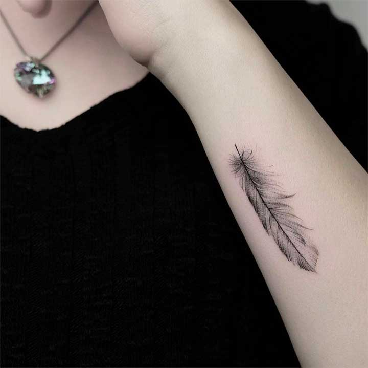 Yesallwas 6 Sheets Small Feather Temporary Tattoo Sticker Fake Tattoos for  Women Girls ModelsWaterproof Long Lasting Body Art Makeup Sexy Realistic  Arm Tattoos  Amazonsg Beauty