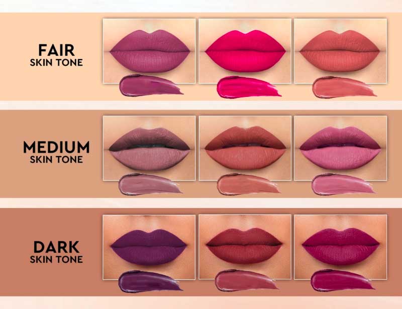Tips for choosing the right lipstick shade according to your skin tone