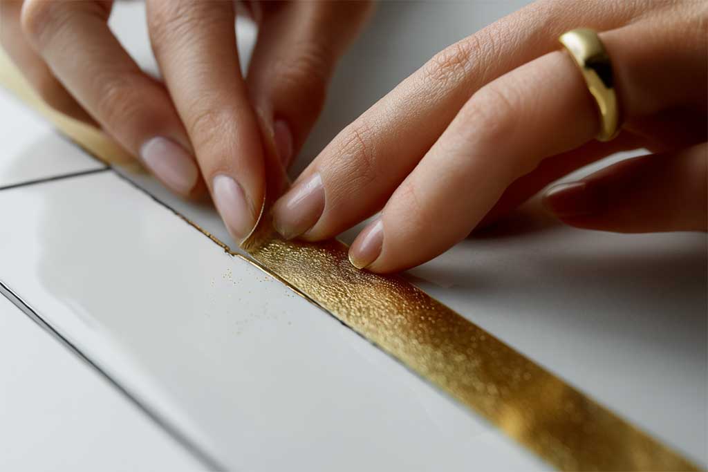 Gold Vinyl "Grout Line" Decals