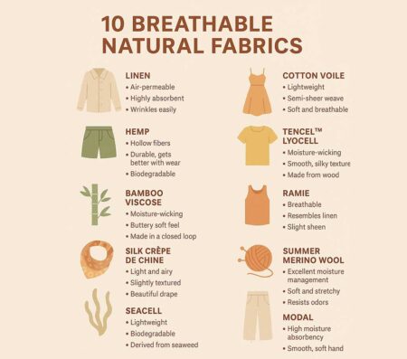 10 breathable natural fabrics for humid heat