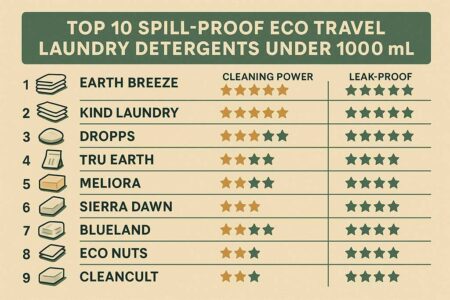 Top 10 Travel-Size Laundry Detergents Under 100 mL