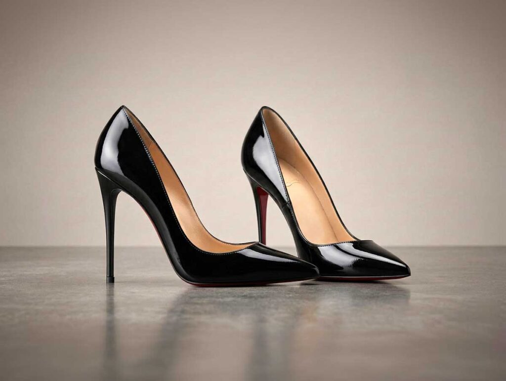 Stiletto heels with a thin high heel and sleek pointed silhouette