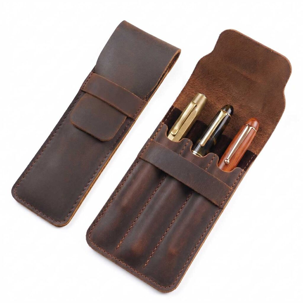 The Artisan Leather Trio Case and Single Sheath Set